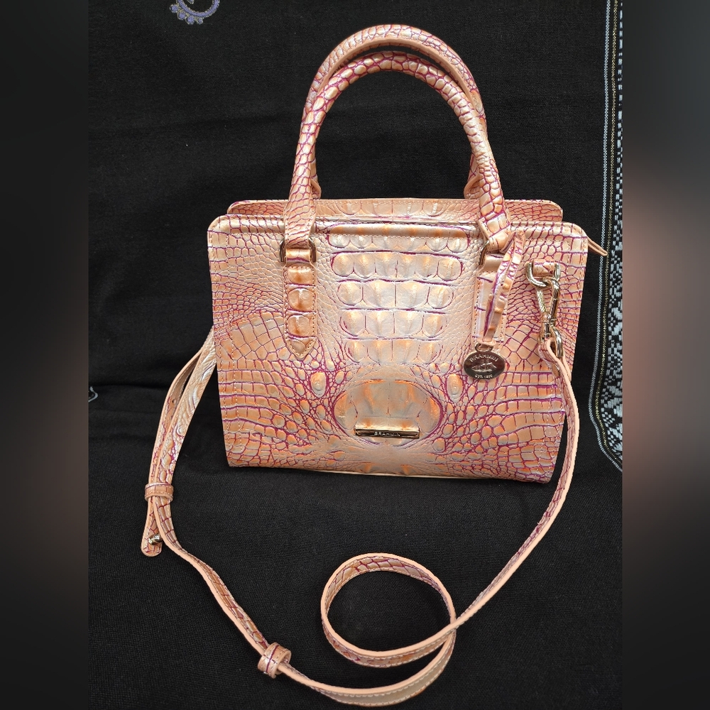 NWT Brahmin Cami Apricot Rose purse